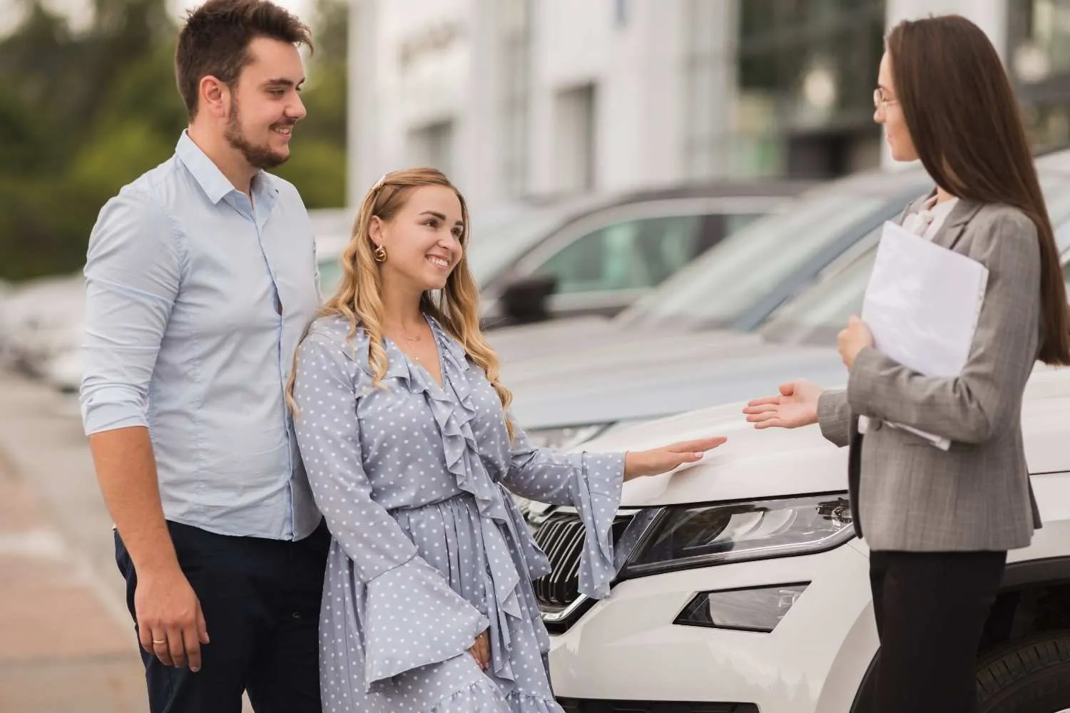 Driver reviewing auto insurance options